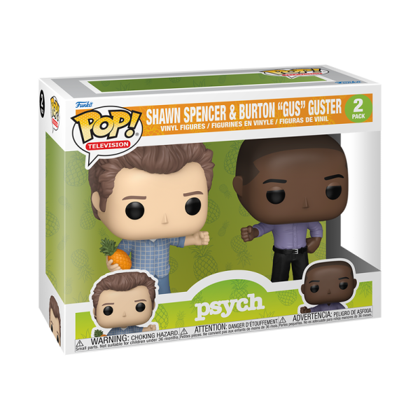 FUNKO Pop! Television Psych Shawn Spencer und Burton Gus Guster  2er Pack